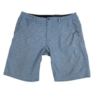 Volcom Shorts Mens 38* Surf & Turf Blue Lightweight 4‎ Way Stretch *Flaws